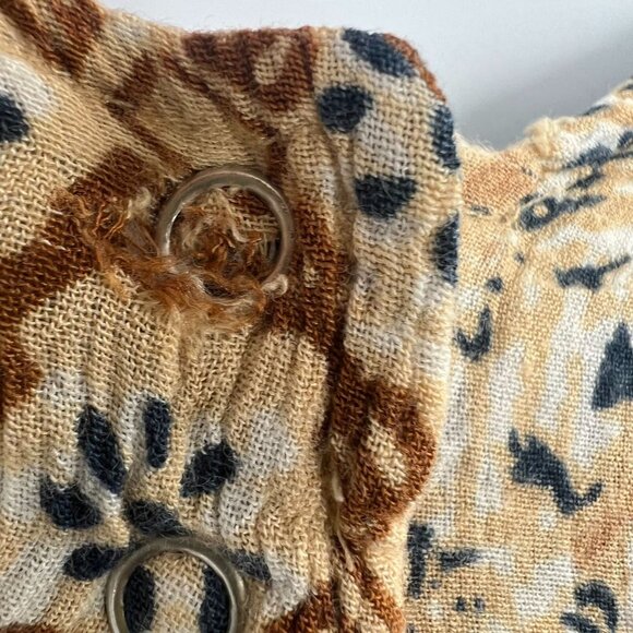 Go Softly Patio Woman Dress 3X Patchwork Rayon Muumuu Caftan FLAWED Read Desc - Picture 5 of 16